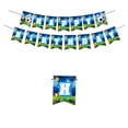 thumbnail image 1 of Juego de vajilla para fiesta de fútbol, para 10 invitados, de papel, para la Copa del Mundo o cumpleaños infantiles, 1 of 1