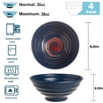 thumbnail image 4 of Dayedo Ceramic Bowl 4-person Set for Grains, Salads, Pasta, 35 oz Large Soup Bowl, 4 of 9