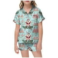 thumbnail image 1 of WEAIXIMIUNG Pajamas For Children Shirt And Pant Matching Set Sleepwear Set With Pockets For Christmas 6-7 Years, 1 of 4
