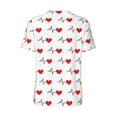 thumbnail image 3 of Balery Heartbeat Symbol Baseball Jersey for Men Casual Button Down Shirts Short Sleeve Active Team Sports Uniform-4X-Large, 3 of 9