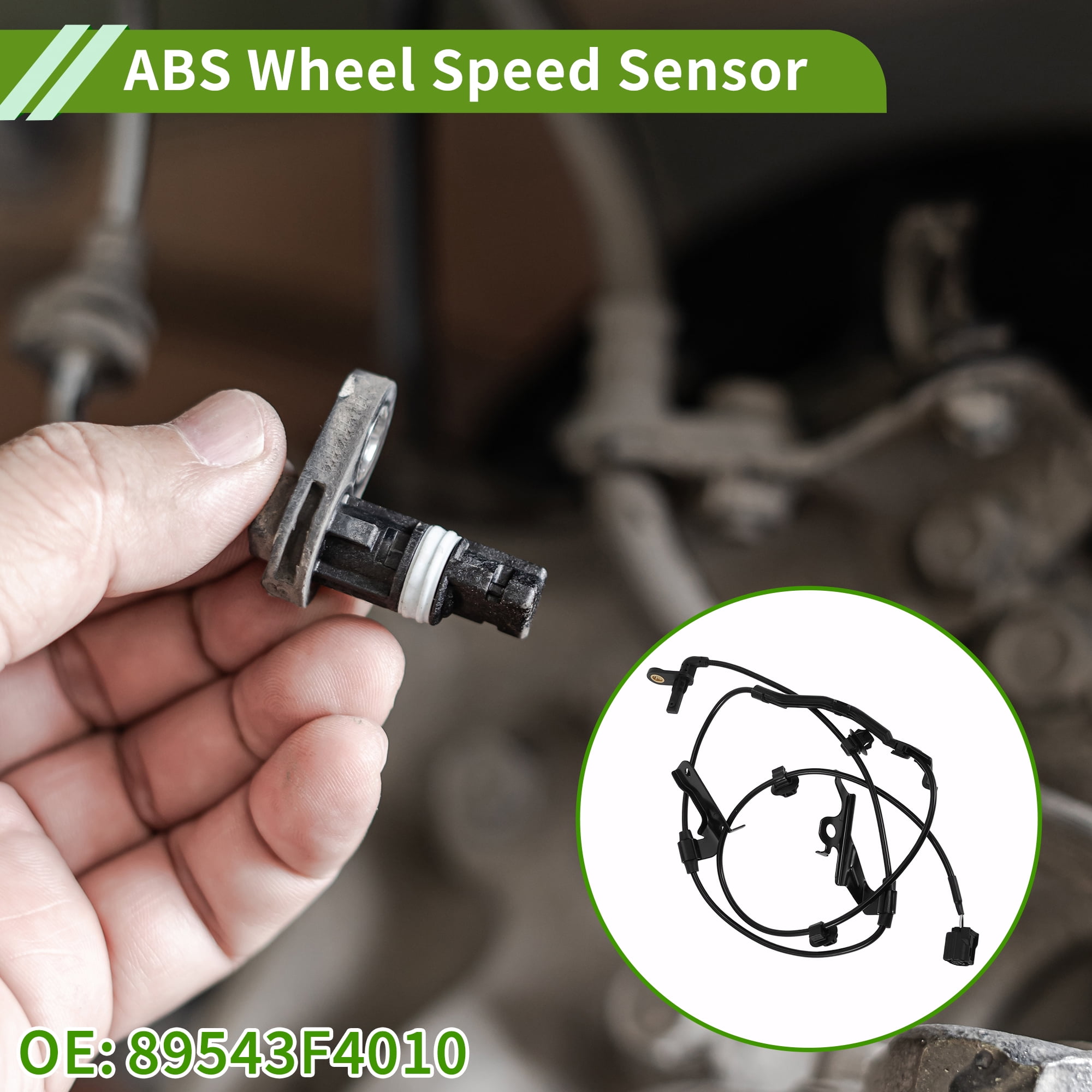 Unique Bargains ABS Wheel Speed Sensor on Front Left Vehicle