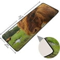 thumbnail image 2 of Dreamtimes Highland Cow Runner Rug 2'x6' Kitchen Rug Non Slip with Rubber Backing Green Pasture Washable Soft Area Rug Carpet Entryway Rug Runner for Hallway Bedroom Kitchen Decor, 2 of 6