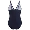 thumbnail image 3 of Women‘s Slimming One Piece V-Neck Front Cross Swimsuit Tummy Control Tankini Bathing Suits  Size S-2XL, 3 of 7