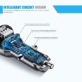 thumbnail image 4 of ZHAOCHENG Cargador de coche rápido, doble QC3.0 36W/5A Cargador de encendedor de cigarrillos ultra compacto de metal Pantalla de voltaje inteligente Carga rápida para teléfono inteligente, 4 of 5