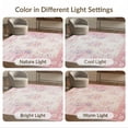 thumbnail image 7 of ODIKA Pink Boho Vintage Ditsy Field Scroll Distressed Border Botanical for Home Office, Gaming Room, Under Desk, Non-Slip Chair-Friendly, 7 of 7