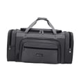 thumbnail image 4 of Bolsa de viaje para almacenamiento de equipaje, bolsa de lona ligera para gimnasio, vacaciones, viajes deportivos Gris, 4 of 9