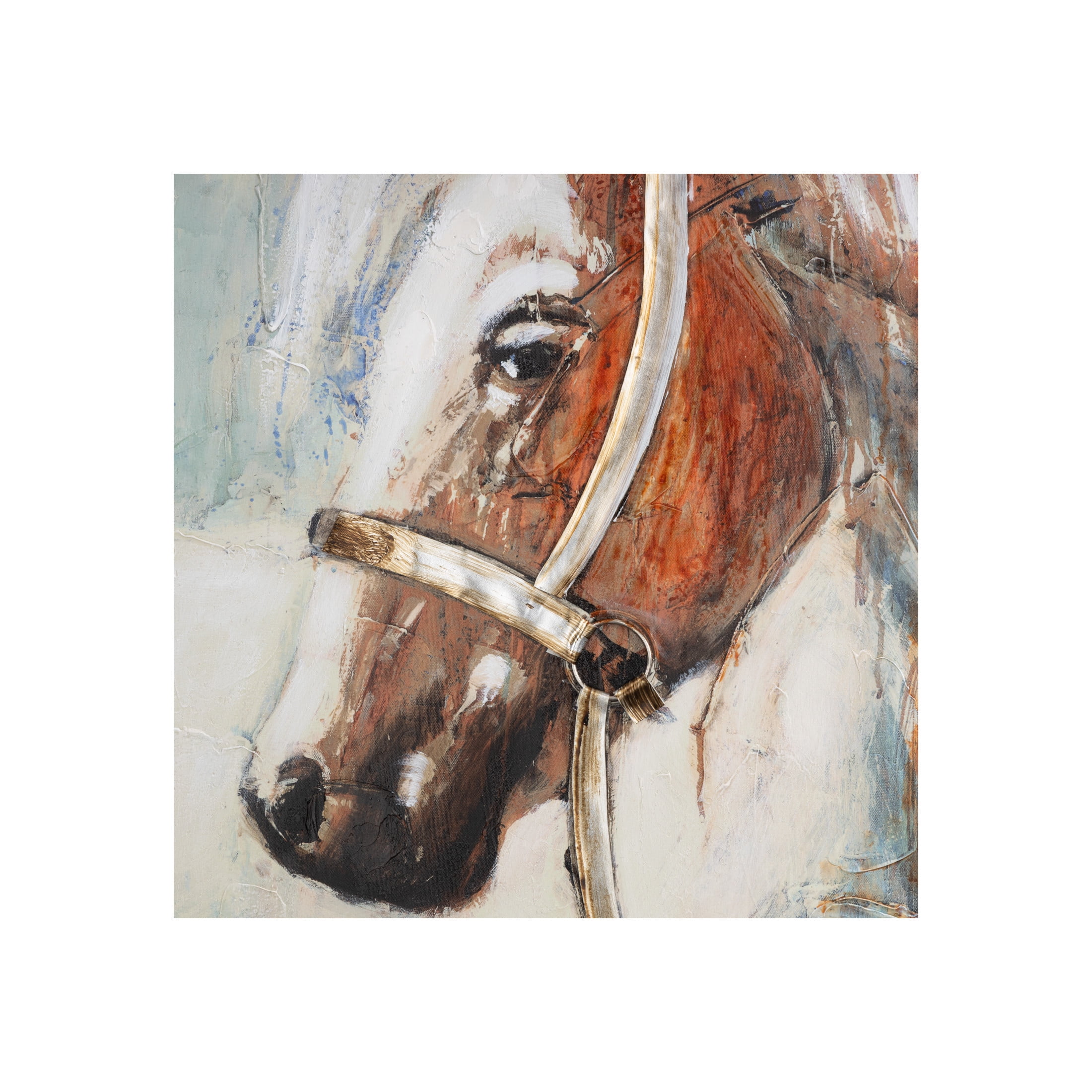 32" x 47" Unframed Horse Wall Art, by DecMode