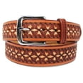 thumbnail image 2 of 35-36  Western 1-1/2" Wide Rodeo Fashion Antique Tooled Leather Belt 2672RS, 2 of 2