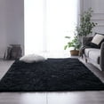 thumbnail image 5 of BRICHOEE 6x9 Feet Modern Indoor Home Living Room Black Area Rugs, Anti-Skid Soft Fluffy Shag Fur Bedroom Rugs for Kids Playroom Decor, 5 of 6