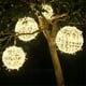 thumbnail image 4 of Guirnalda de bolas de ratán LED navideñas sin enchufe de 220 V, luces navideñas para exteriores, luces de hadas para fiestas, bodas, decoración del hogar y el patio, 4 of 5