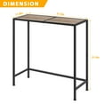 thumbnail image 2 of Industrial Wood Narrow Entryway Table Console Table Sofa Table for Living Room, 2 of 12