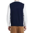 thumbnail image 4 of Spring and Autumn New Men's V-neck Knitted Sweater Vest Solid Color Vest Sleeveless Pullover, 4 of 5