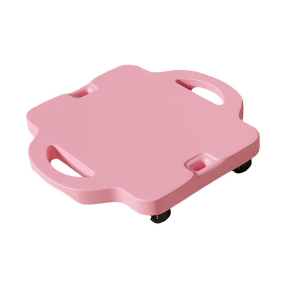 Deportes con asas, coordinación, diversión educativa con rodillos, tabla de asiento para niños, ideal para parque infantil, gimnasio, hogar, interior Rosa