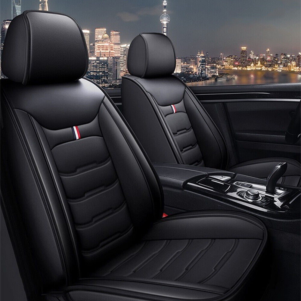 For Ford F150 2016-2023 F250 F350 Crew Cab Pickup Car Seat Covers PU Leather Car Seat Protector Full Set