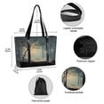 thumbnail image 2 of FORMRS Canvas Laptop Tote Bag for Women with 15.6" Computer Compartments Shoulder Handbag, Retro Forest, 2 of 7