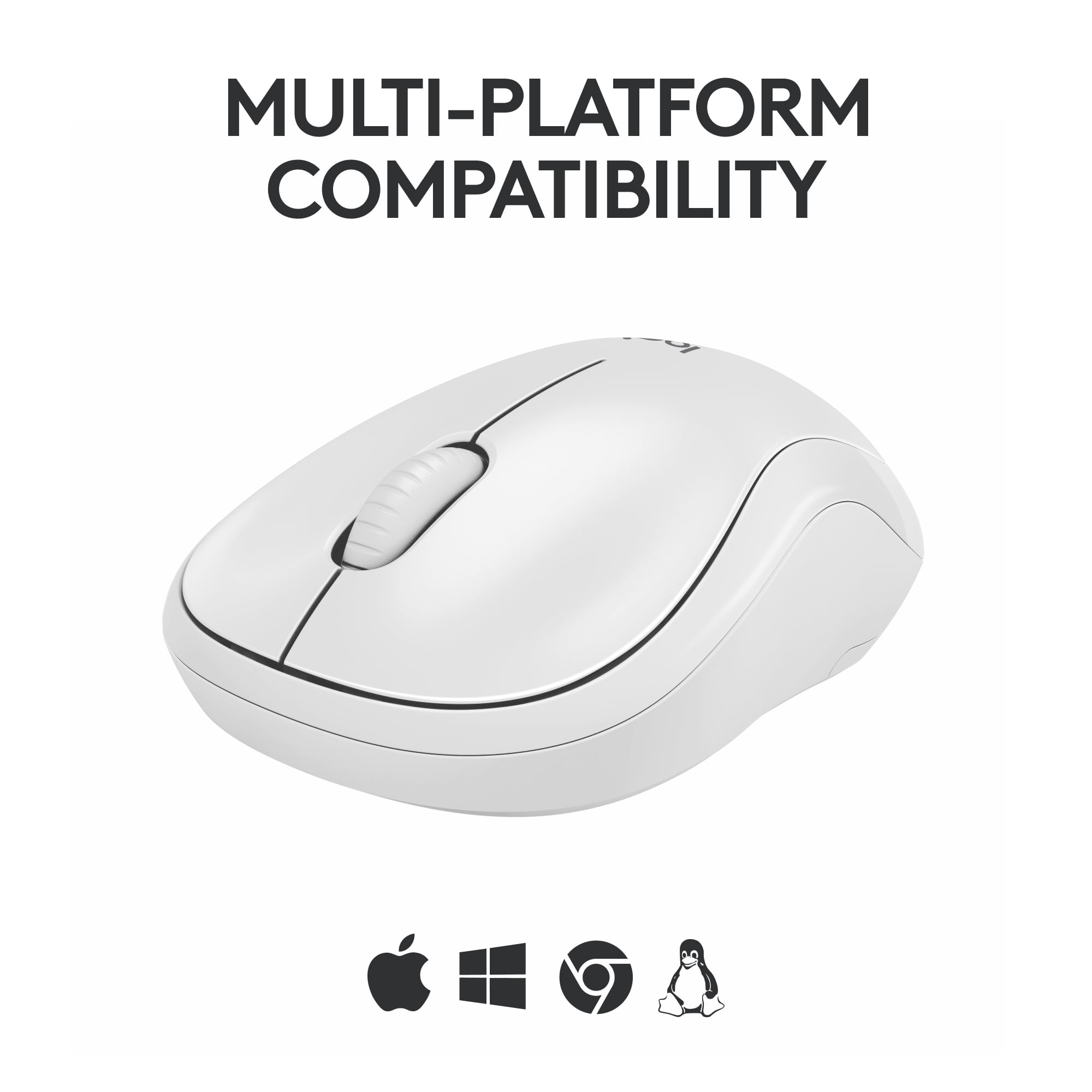 Logitech M240 Silent Bluetooth Mouse, Wireless, Compact, Portable, Smooth Tracking, 18-Month Battery, Off-white