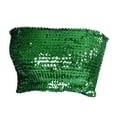 thumbnail image 2 of Top de tubo con lentejuelas Fernando para danza del vientre mujer verde, 2 of 7