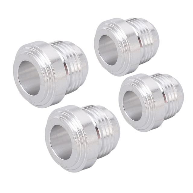 12AN Thread Male Billet, CNC Machining Aluminum Alloy 12AN Male Thread 4pcs Rust Proof For Welding On Pipe Joints