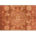 thumbnail image 1 of Ahgly Company Indoor Rectangle Abstract Orange Modern Area Rugs, 8' x 12', 1 of 4