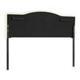 thumbnail image 4 of Naomi Home Cassandra Full size headboard only, Height Adjustable Full Size Bed Headboard, Button Tufted Headboard with 12 Positions, Metal Legs, Wall/Bed Mount, Linen Fabric headboard Full in Cream, 4 of 13