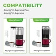 thumbnail image 4 of CHUANK Tasses K Réutilisables en Acier Inoxydable pour & K-Cups Rechargeables à Cinq Trous Dosettes Filtrantes à Café en Acier Réutilisables pour Cafetière K eurig Lot de 2 SSKCUP-2, 4 of 5
