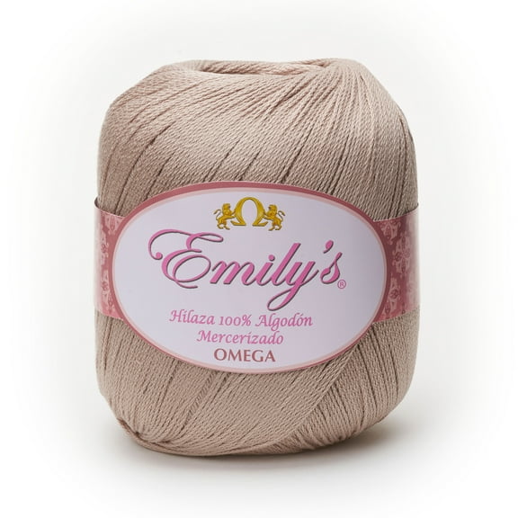EMILYS [150grs] by Omega - Fine 100% Mercerized Cotton Thread for Crochet and Knitting - Color: 11 - Grey 90