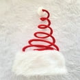 thumbnail image 2 of Santa hats Christmas Hat Flexible Holiday Headwear Elastic Santa Cap For Christmas Parties Festivals And Winter Celebrations. small santa hats, 2 of 6