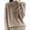 Khaki, variant on Fiaer Sweaters for Women Crew Neck Long Sleeve Trendy Solid Plus Size Loose Fit Warm Knit Tops White XL