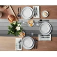 thumbnail image 3 of Table Runners 13X108 Inches Extra Long, Light Gray Dark Grey ,Cotton Linen Farmhouse Retro Rustic Barn Wood Texture Tablecloths Non-Slip Party Table Decorations for Kitchen ,Home ,Dining ,Outdoor,, 3 of 6