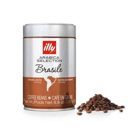 illy Arabica Selection Whole Bean Brasile Coffee, 8.8 Oz, Single