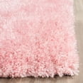 thumbnail image 3 of SAFAVIEH Joella Solid Plush Polyester Shag Area Rug, Pink, 4' x 6', 3 of 6