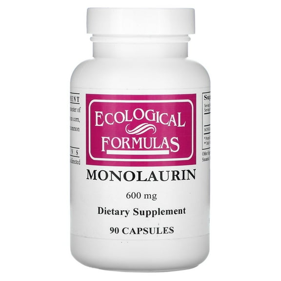 Ecological Formulas - Monolaurin 600 mg. - 90 Capsules (Formerly Cardiovascular Research)