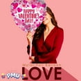 thumbnail image 2 of PMU Valentine’s Day Heart Shaped Happy Valentine's Day Balloons Hearts on Pearl 18 Inch Mylar-Foil Balloon Proposal, Special Events, Photo Props Party Decoration and Accessories (1/Pkg) Pkg/1, 2 of 9