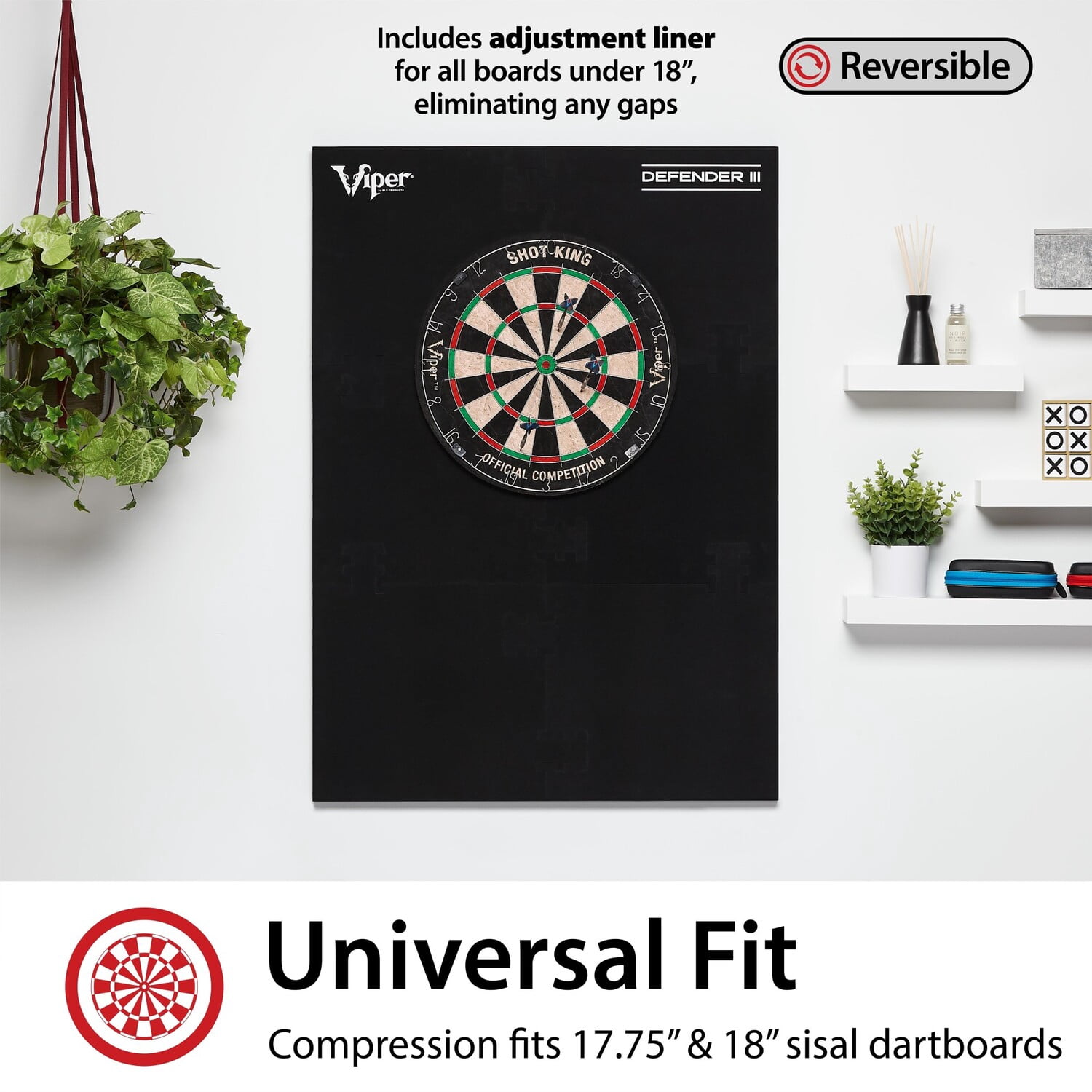 Viper Wall Defender III Dartboard Surround Yellow