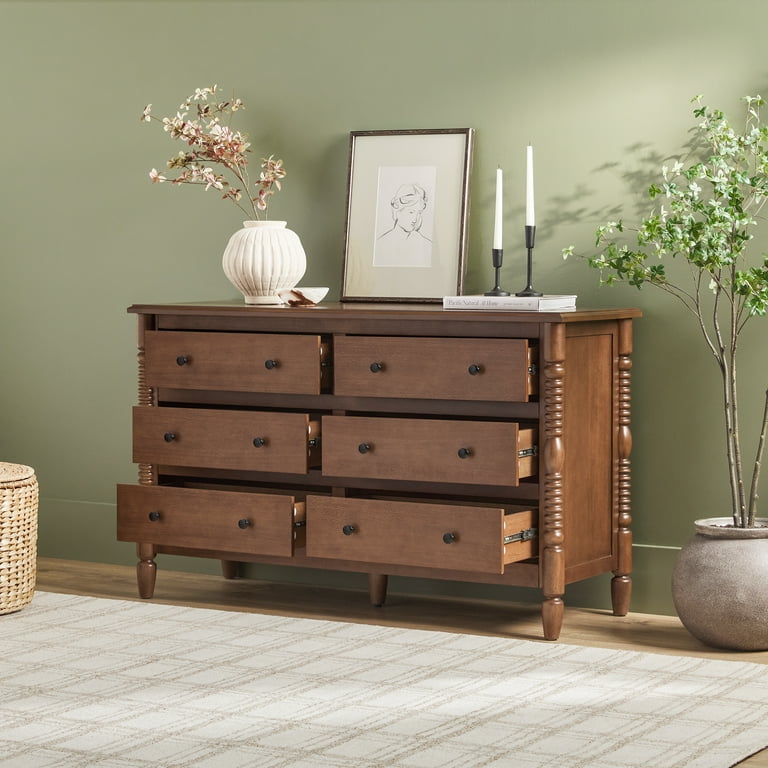 brown spindle dresser Jenny Lind 4-Drawer Solid Wood Dresser
