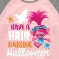thumbnail image 3 of Trolls - Have A Hair Raising Halloween Poppy - Toddler & Youth Girls Raglan Graphic T-Shirt, 3 of 5