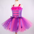 thumbnail image 5 of Duryarhall Pink Purple Striped Cat Costume With Cat Ears,Striped Socks Gloves for Girls Cosplay Dress up Accessory Set, 5 of 6