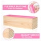 thumbnail image 5 of Kit de 4 Moldes de Jabón Rectangulares con Cortadores - Molde de Silicona Flexible para Jabón de Pan de 42 Oz con Caja de Madera, 5 of 5