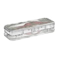 thumbnail image 2 of Plastic Pencil Box Large Capacity Pencil Boxes Clear Boxes with Snap-Tight Lid Stylish Office Supplies Storage Organizer Box Old Red Barn, 2 of 7
