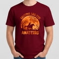 thumbnail image 4 of Brooms Are for Amateurs T-Shirt – Halloween Witch Theme – Equestrian Enthusiasts, 4 of 6
