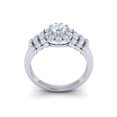 thumbnail image 3 of 2carat Round Cut Diamond Prong Cluster Bridal Flower Engagement Ring Solid 14K Gold GH I1, 3 of 3