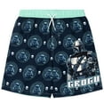 thumbnail image 3 of Star Wars The Mandalorian Grogu Rash Guard and Swim Trunks UPF 50+ Outfit Set Little Kid to Big Kid, 3 of 5