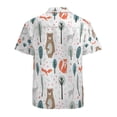 thumbnail image 3 of High Quality Hawaiian Shirts for Men Short Sleeve Aloha Beach Shirt Floral Summer Casual Button Down Shirts Blouses FSQ732, 3 of 7