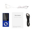 thumbnail image 4 of AGPtek Portable BT MP3 Music Player with FM Lossless Support up to 64 GB,Blue, 4 of 4