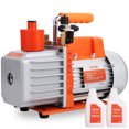 thumbnail image 1 of VEVOR 1/2 HP 2 Stage Rotary Vane Vacuum Pump, 7 CFM, 120V Air Conditioning Vacuum Pump, 1/4" SAE Male 3/8" SAE Male 1/2" ACME Male Inlet, 1 of 9