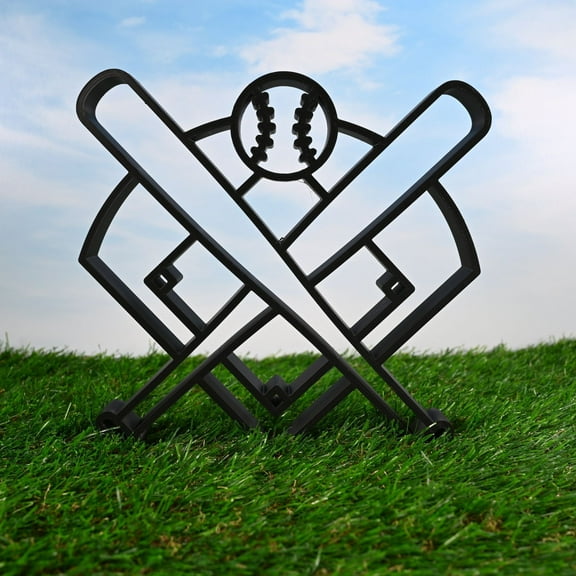 Baseball Diamond Decor, Minimalist Line Art, 3D Printed Baseball Player