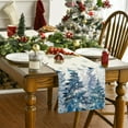 thumbnail image 4 of Cinvoph Christmas Table Runner Tree Snowflake Table Runner, Seasonal Winter Kitchen Dining Table Decoration for Home Party Decor 13"x72", 4 of 6