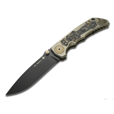 SPARTAN BLADES Harsey Cruciform Folder Frame Lock Polished 6AL4V Titanium & CPM MagnaCut Stainless Steel Pocket Knife