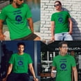 thumbnail image 3 of Greenyef Graphics I Paused My Game to Be Here Gamer Gift Funny Tee Men's T-Shirt Style-27 (Antique Irish & Navy Blue, X-Large), 3 of 6