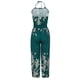 thumbnail image 5 of Mono Para Mujer de Moda de Verano Estampado Sin Espalda Halter Casual Sin Mangas Tirantes Mono Odeerbi ODB-4, 5 of 8